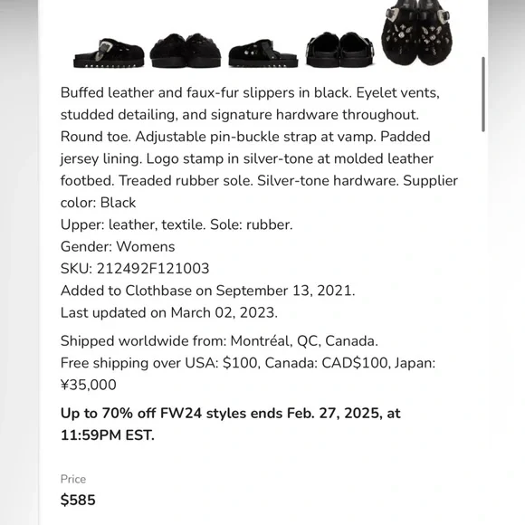 TOGA Pulla Black and Silver Studded Mules - Picture 6 of 11